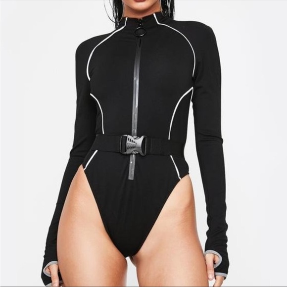 POSTER GIRL | Tops | Poster Grl Hashtag Executive Suite Reflective Bodysuit  Xs | Poshmark